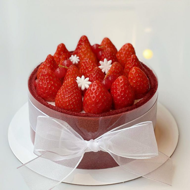 Red velvet cake 1 ปอนด์ (สูตร Light) ใช้สตรอเบอร์รี่นำเข้าจากต่างประเทศ photo review